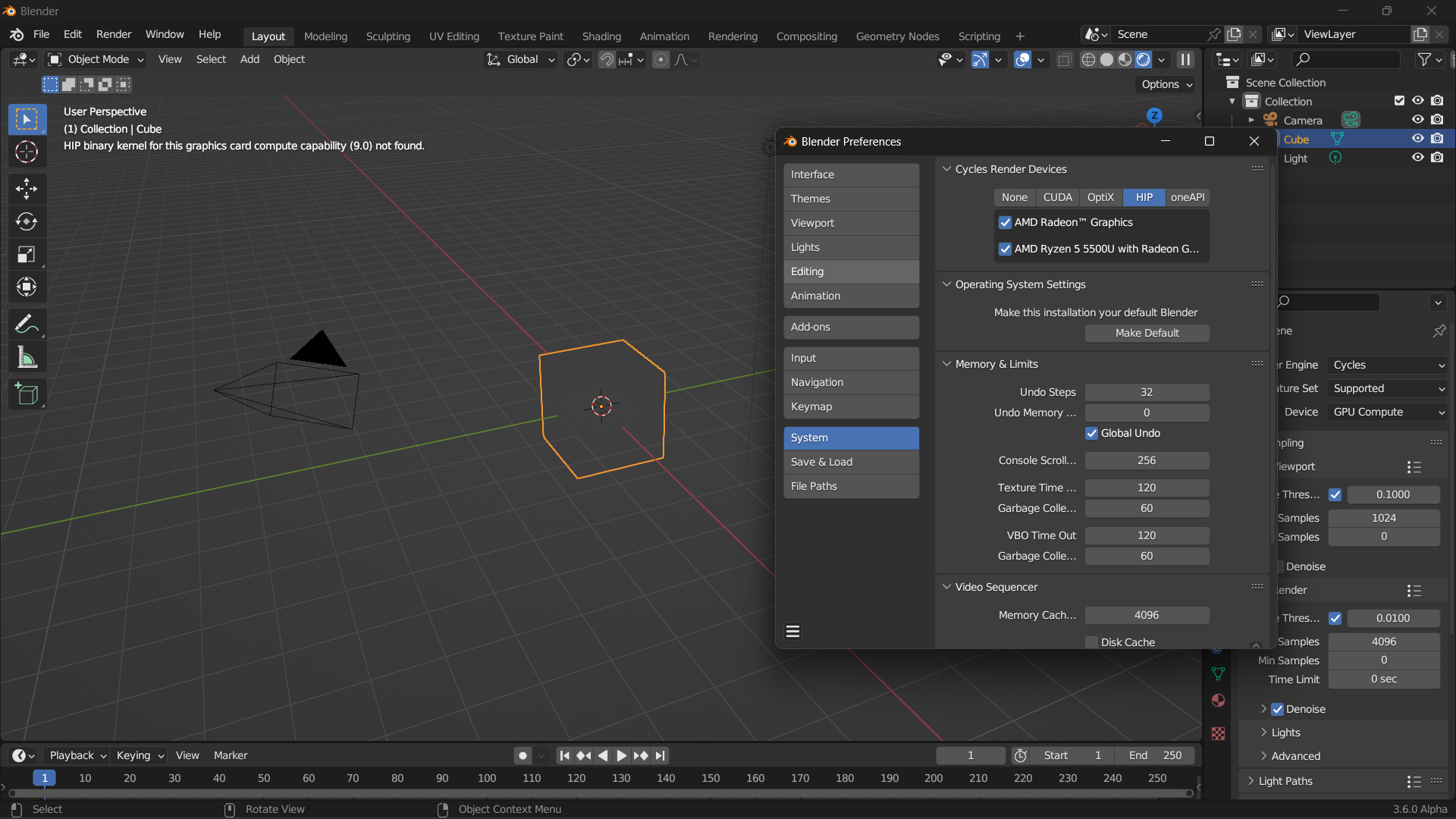 #104855 - Blender 3.6 Alpha - AMD GPU Problem - blender - Blender Projects