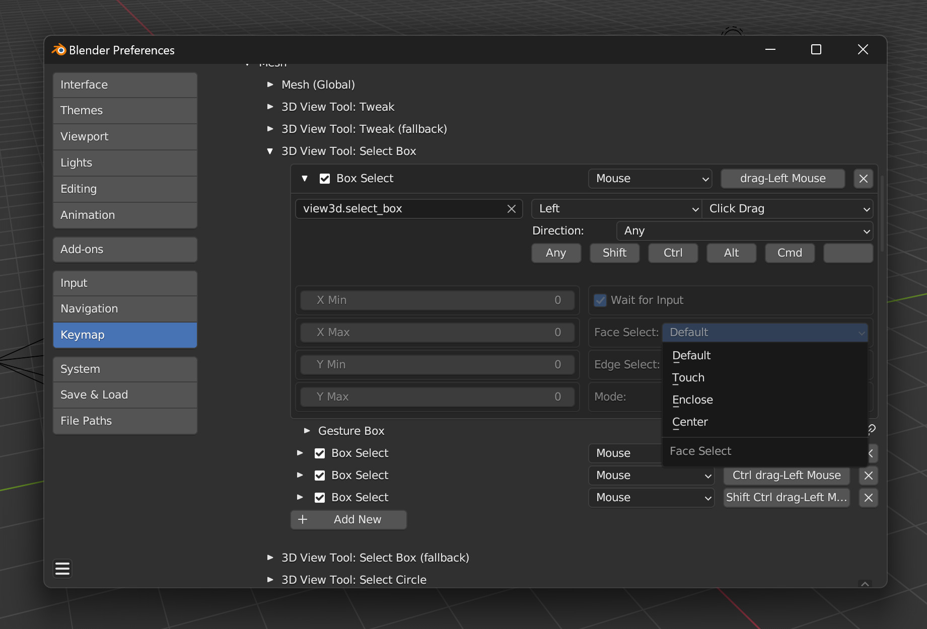 #109309 - UI: Drag Select Edge and Face Keymap Configuration - blender ...