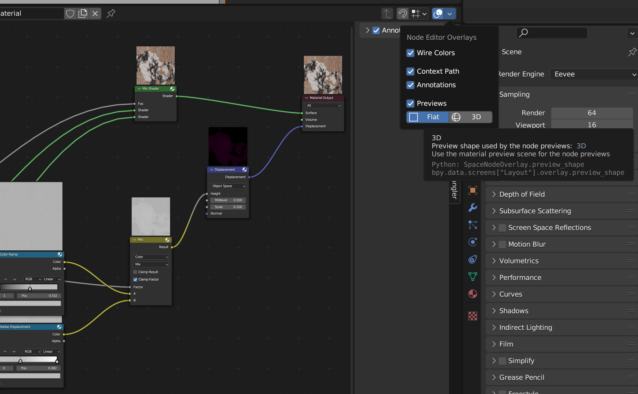 #110958 - Nodes: use flat previews for shader nodes by default ...
