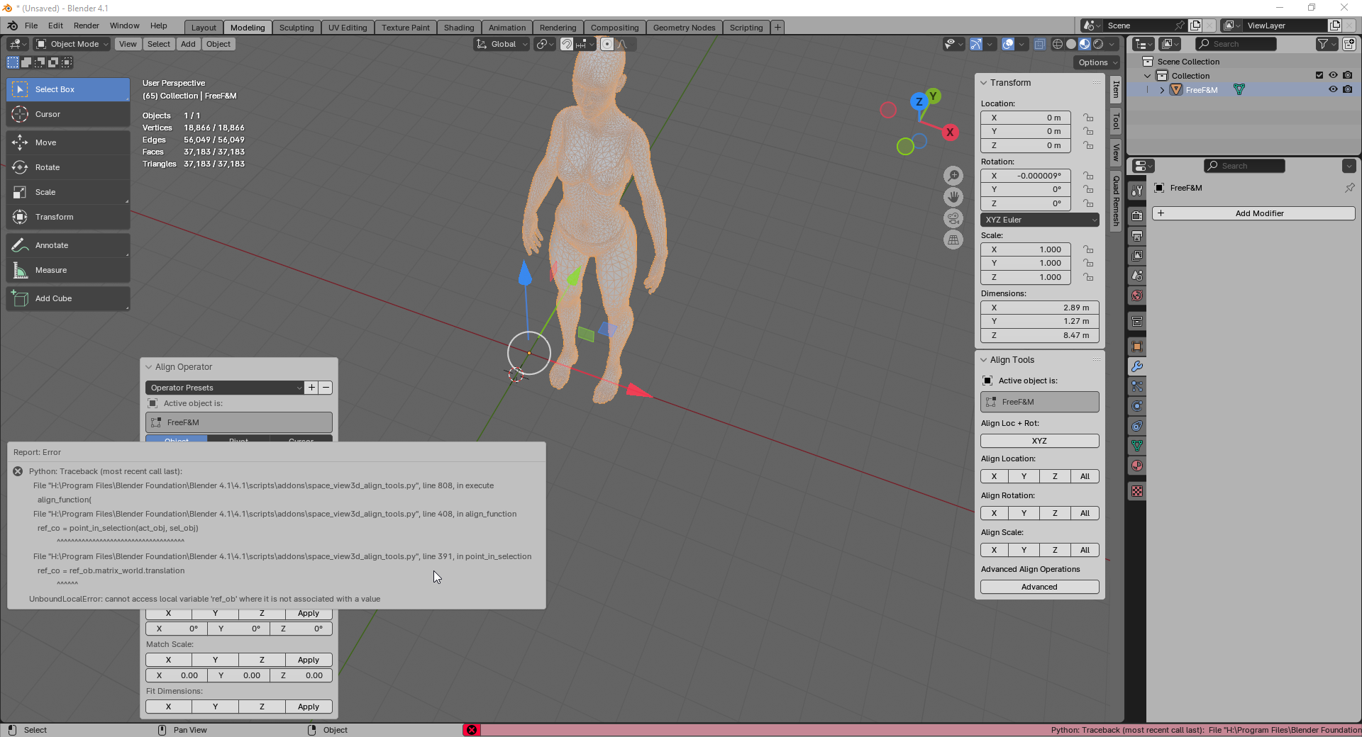 #105297 - Align Operator is broken - blender-addons - Blender Projects