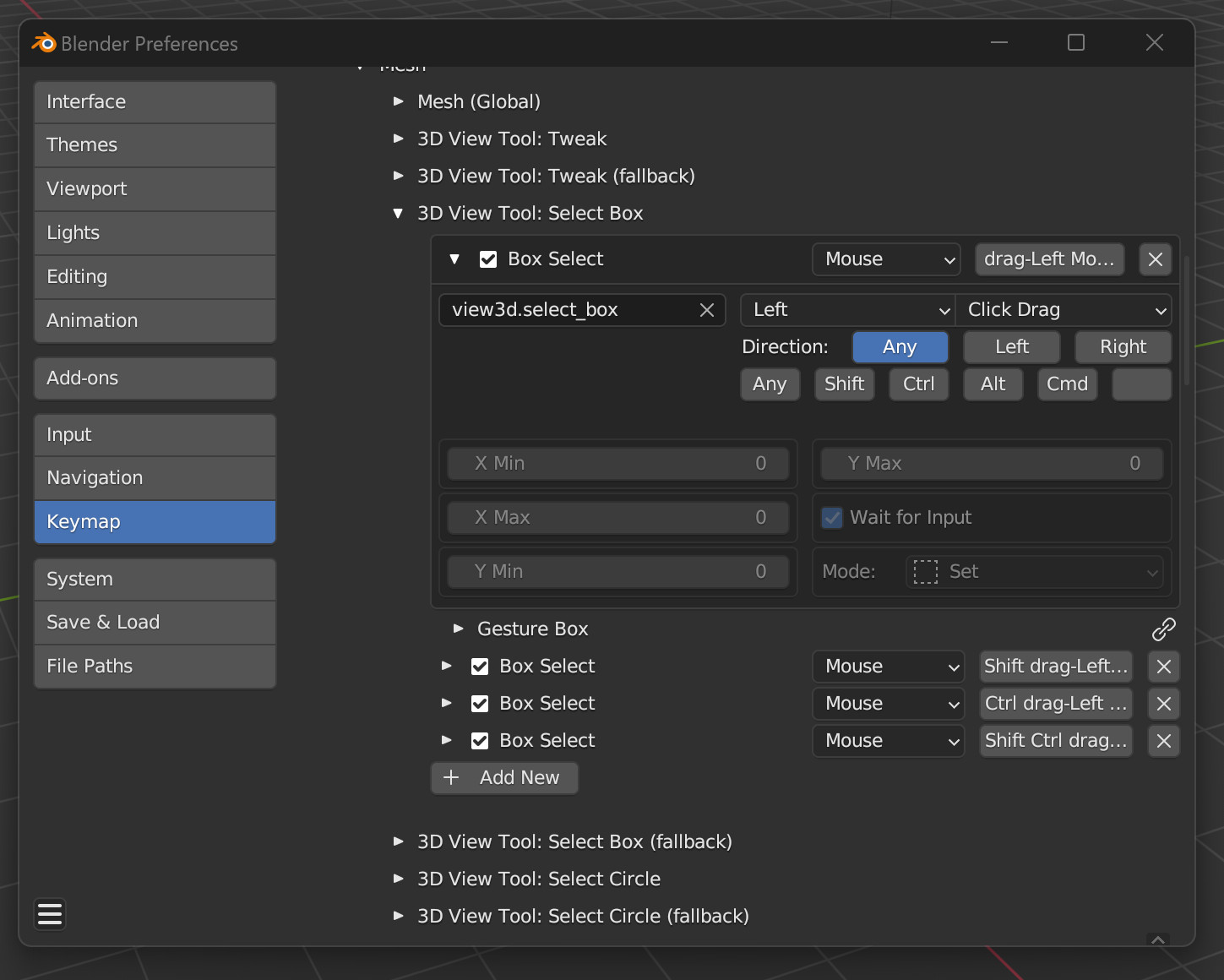#109726 - UI: Keymap Drag Direction Configuration - blender - Blender ...