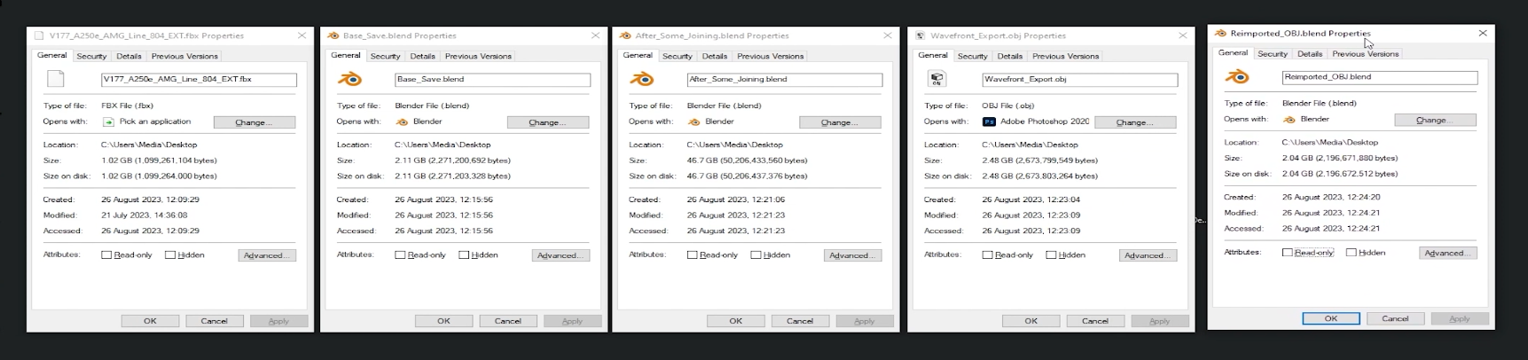 #111564 - Merging/joining into single object massively increases file ...