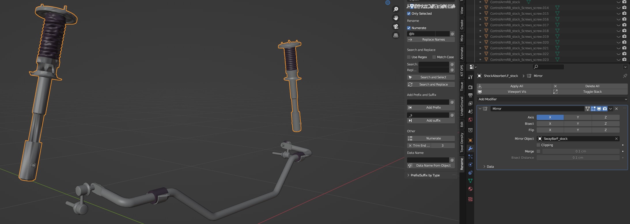 #106532 - The Mirror modifier causes errors - blender - Blender Projects
