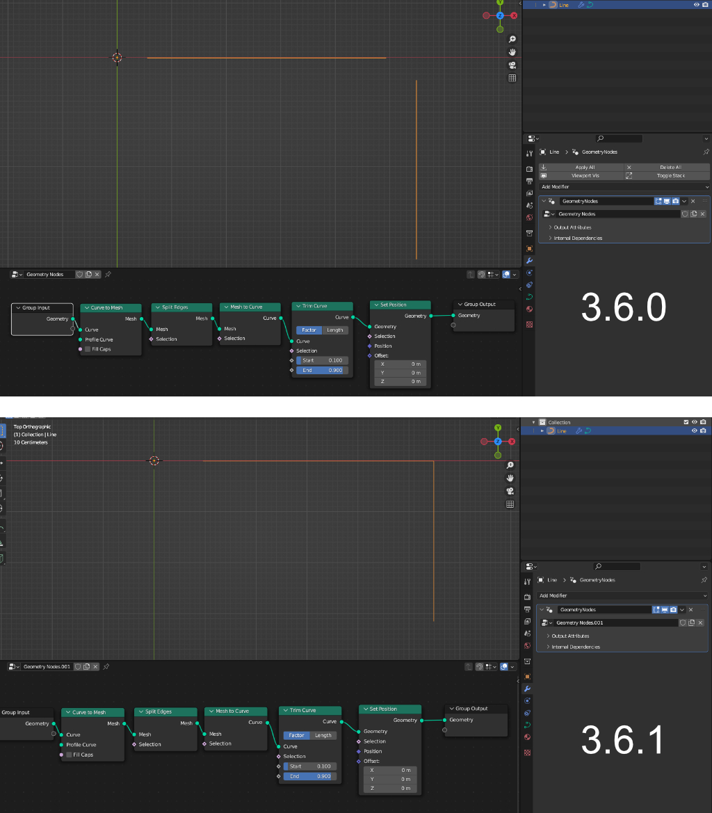 #110672 - Geometry Nodes Split Edges Node not working - blender ...