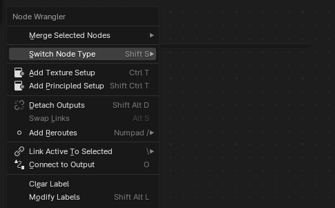 #104970 - Switch node type menu returns a blank list (Node wrangler ...