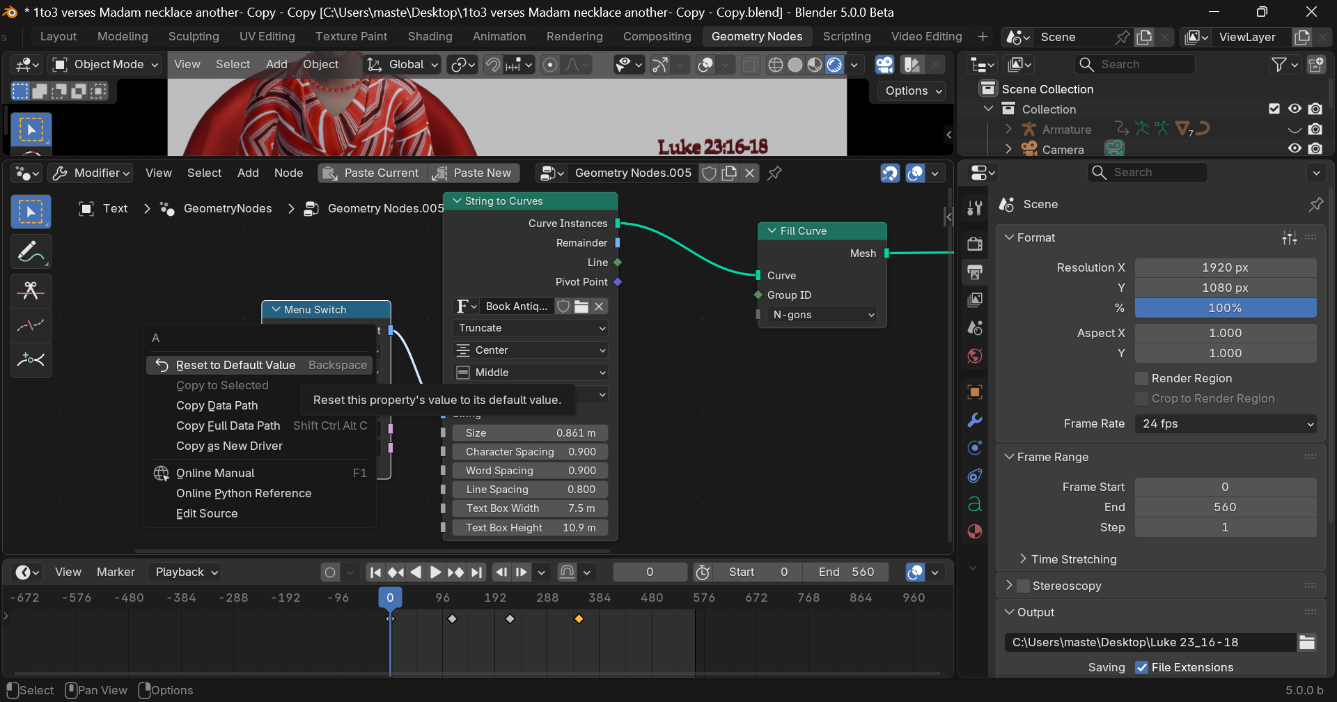 #151486 - 5.0 Regression: Menu switch node can't be animated - blender ...