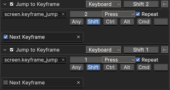 #120089 - Broken Jump to Keyframe Keymap Change - blender - Blender ...