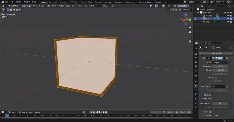 #137560 - Mesh Selection Visibility when using the Solidify Modifier ...