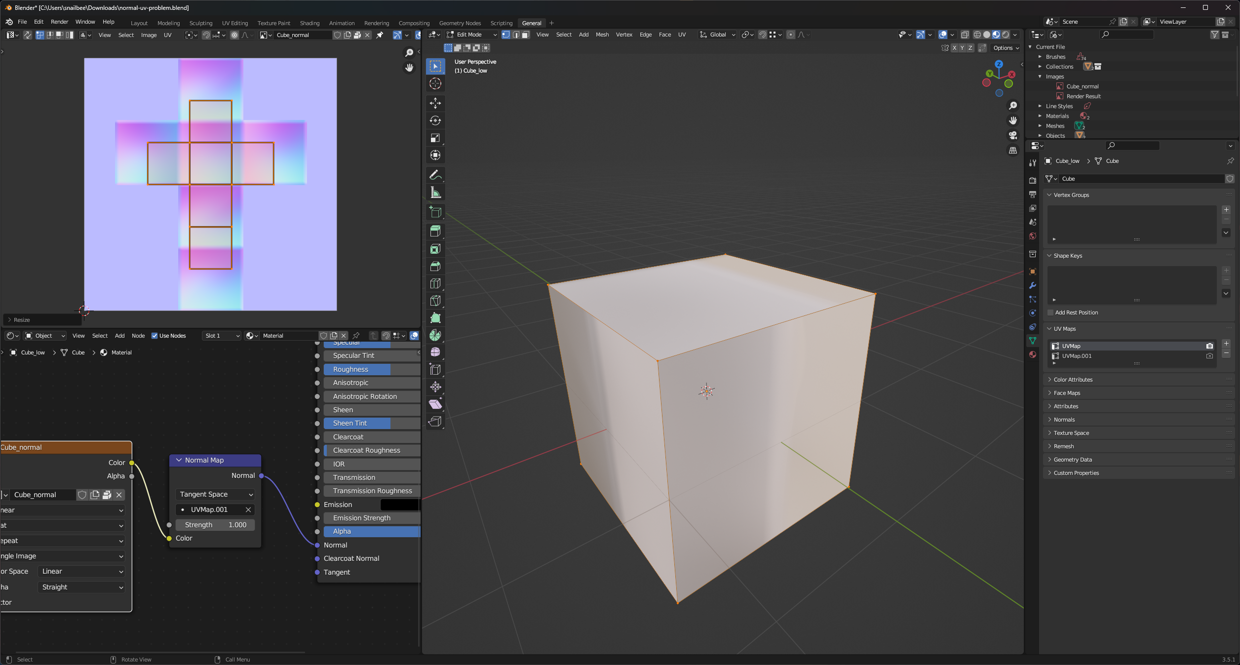 #108354 - Can not change UV channel on a normal map node - blender ...