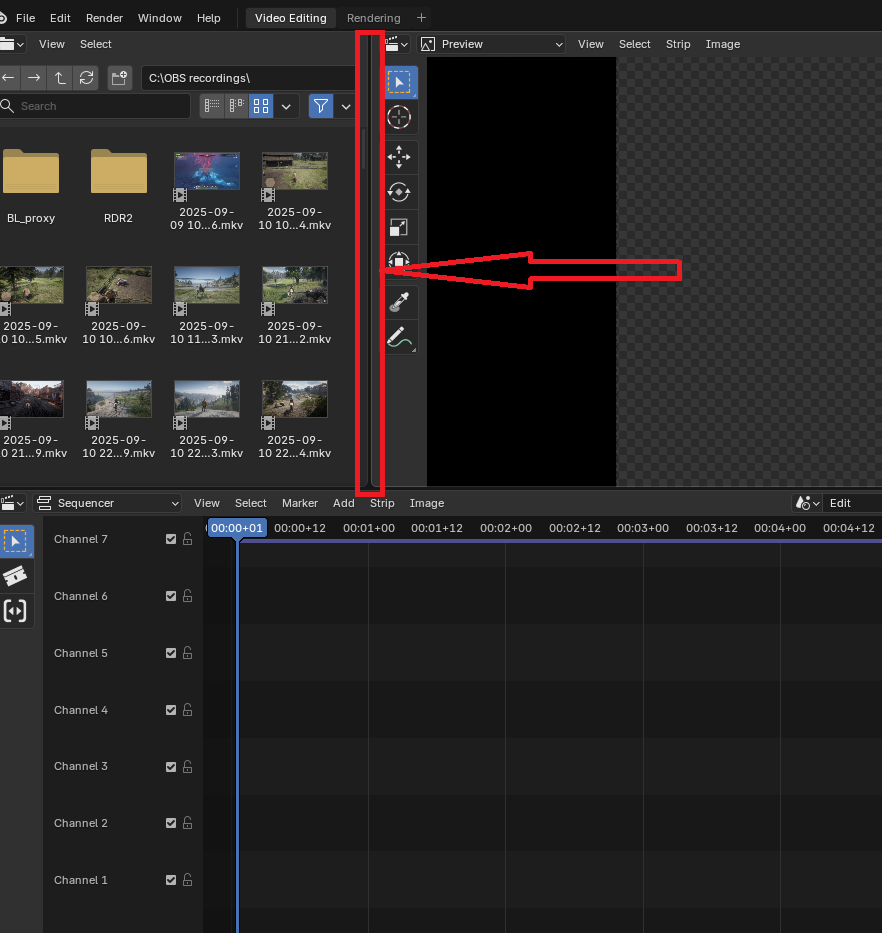 #147633 - Blender 5.0 beta - Video editing workspace: PC freeze when ...