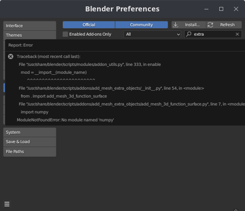 #105197 - fix error add mesh object - blender-addons - Blender Projects