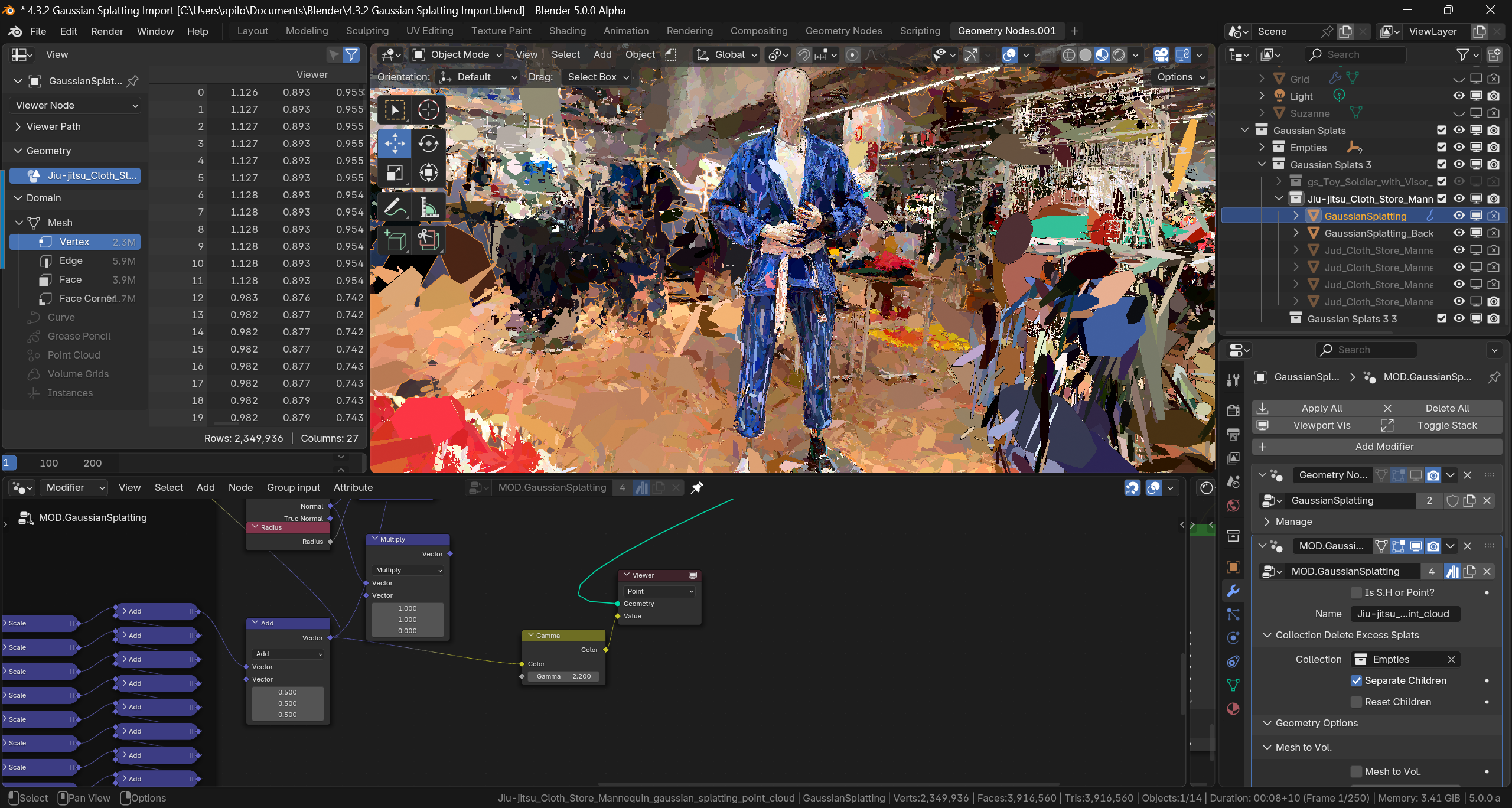 #142414 - Geometry Nodes: Add ShaderNodeGamma to Geometry Nodes and ...