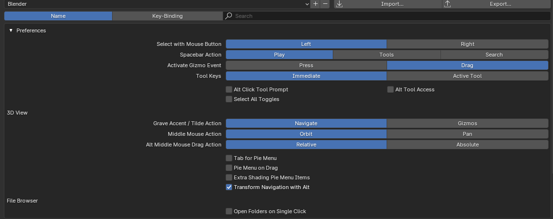 #127617 - Blender default keymap preferences bleed through into custom ...