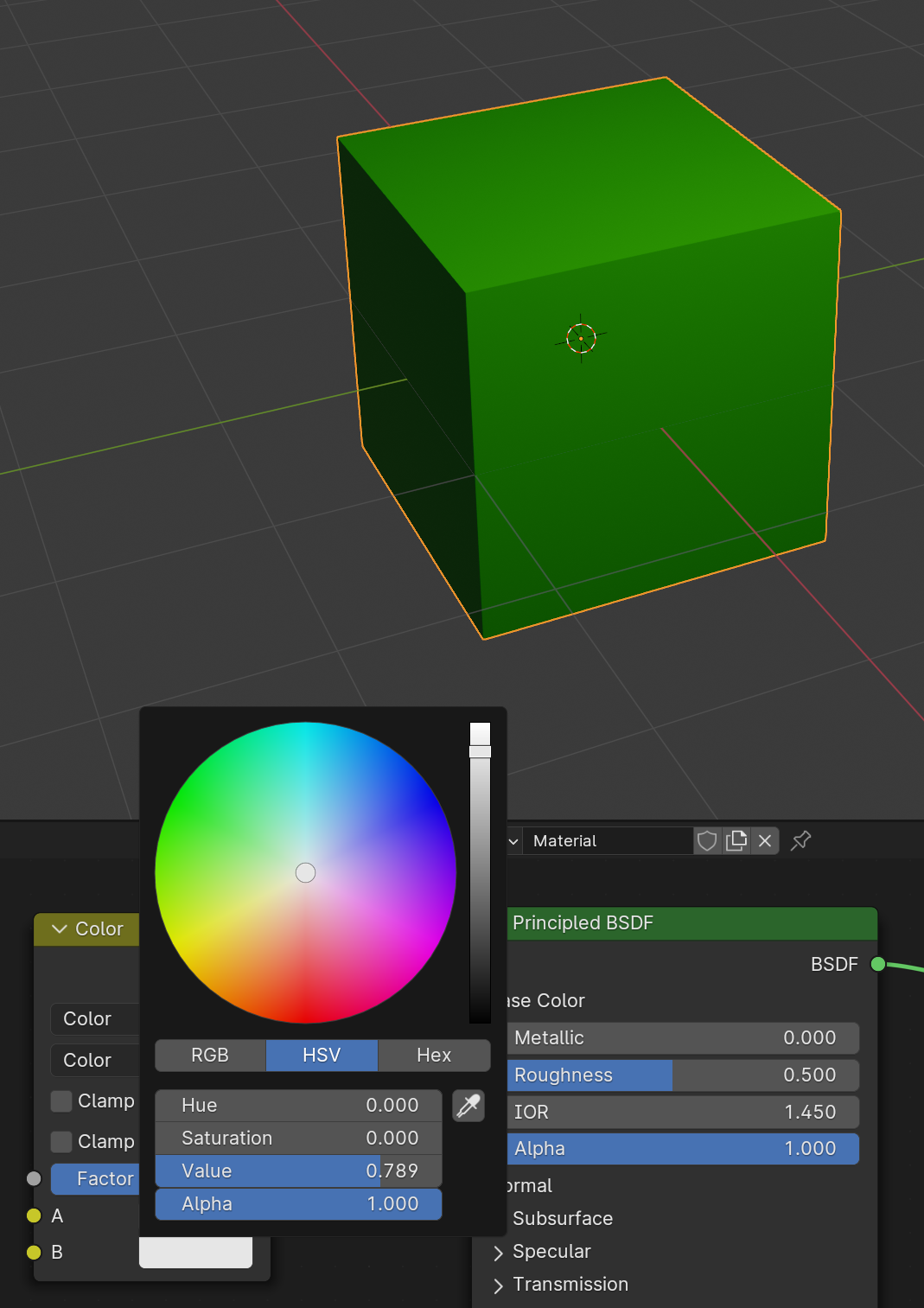 #123934 - Shader Color Mix Node doesn't work with monochromatic colors ...