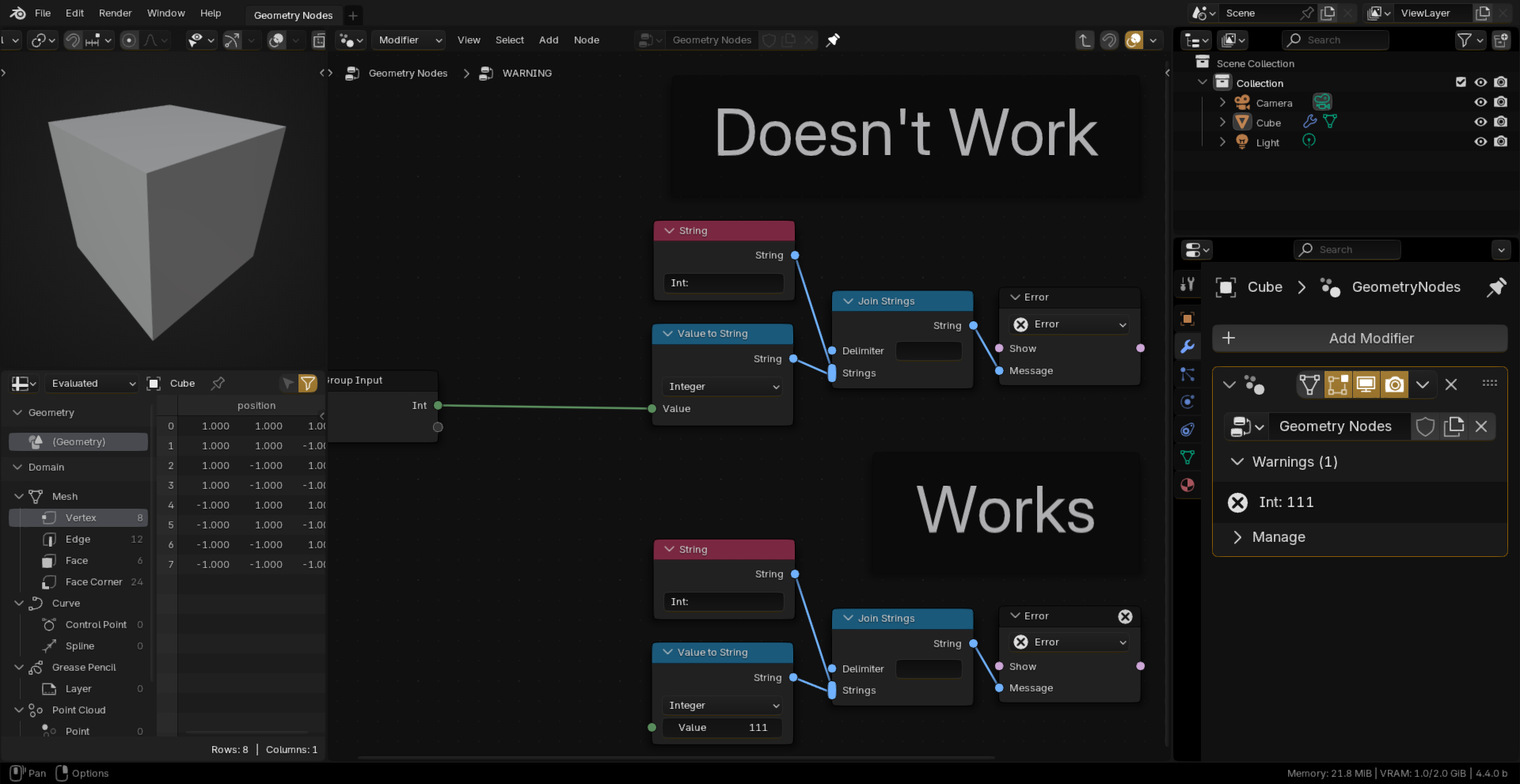 #135826 - Geometry-Nodes: Warning Node not working - blender - Blender ...