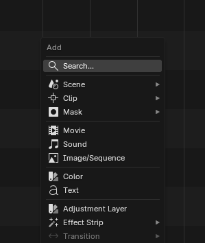 #150921 - VSE: add Search entry in add menu - blender - Blender Projects