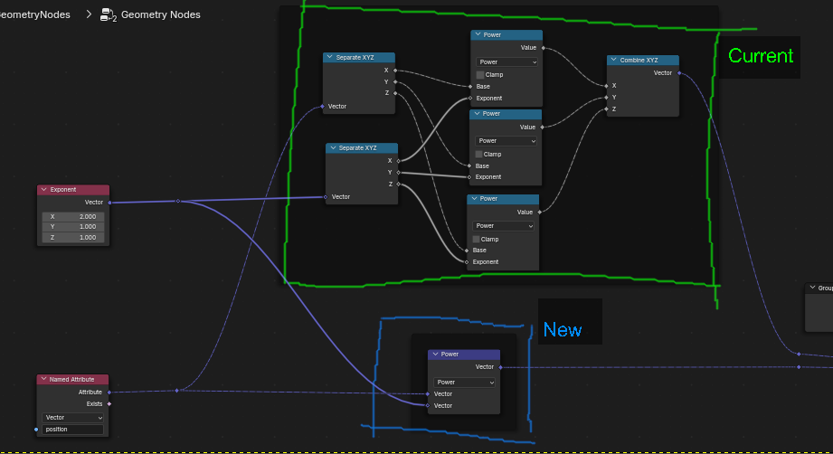 #129765 - WIP: Add power and sign operations to vector math node ...