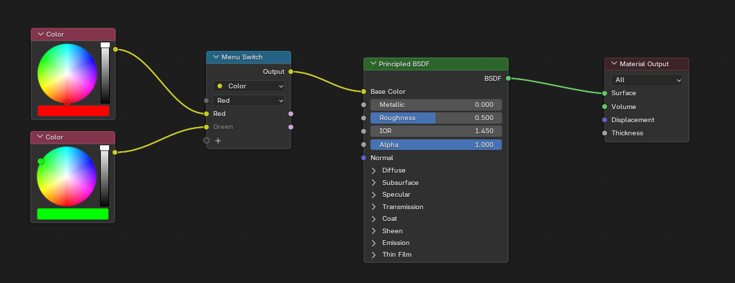 #148271 - Shader Menu Switch Node -- 'Unsupported Menu Socket' in ...