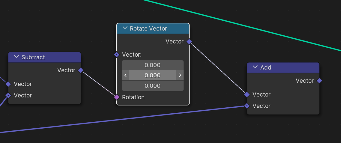 #116435 - Geometry Nodes: Inserting `Rotate Vector` node on a link ...