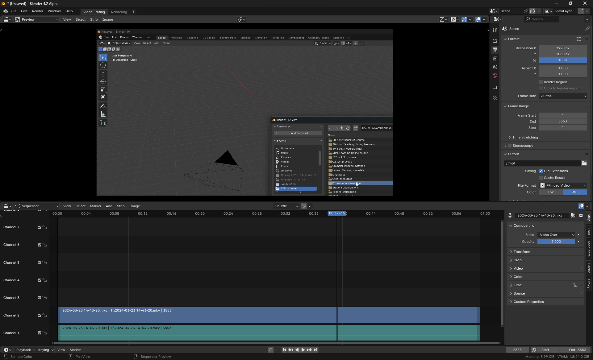 #119815 - .mp4 files not opening in Blender - blender - Blender Projects