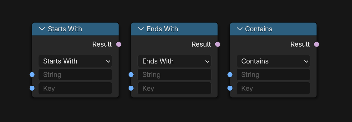 #136021 - Geometry Nodes: Match String node - blender - Blender Projects