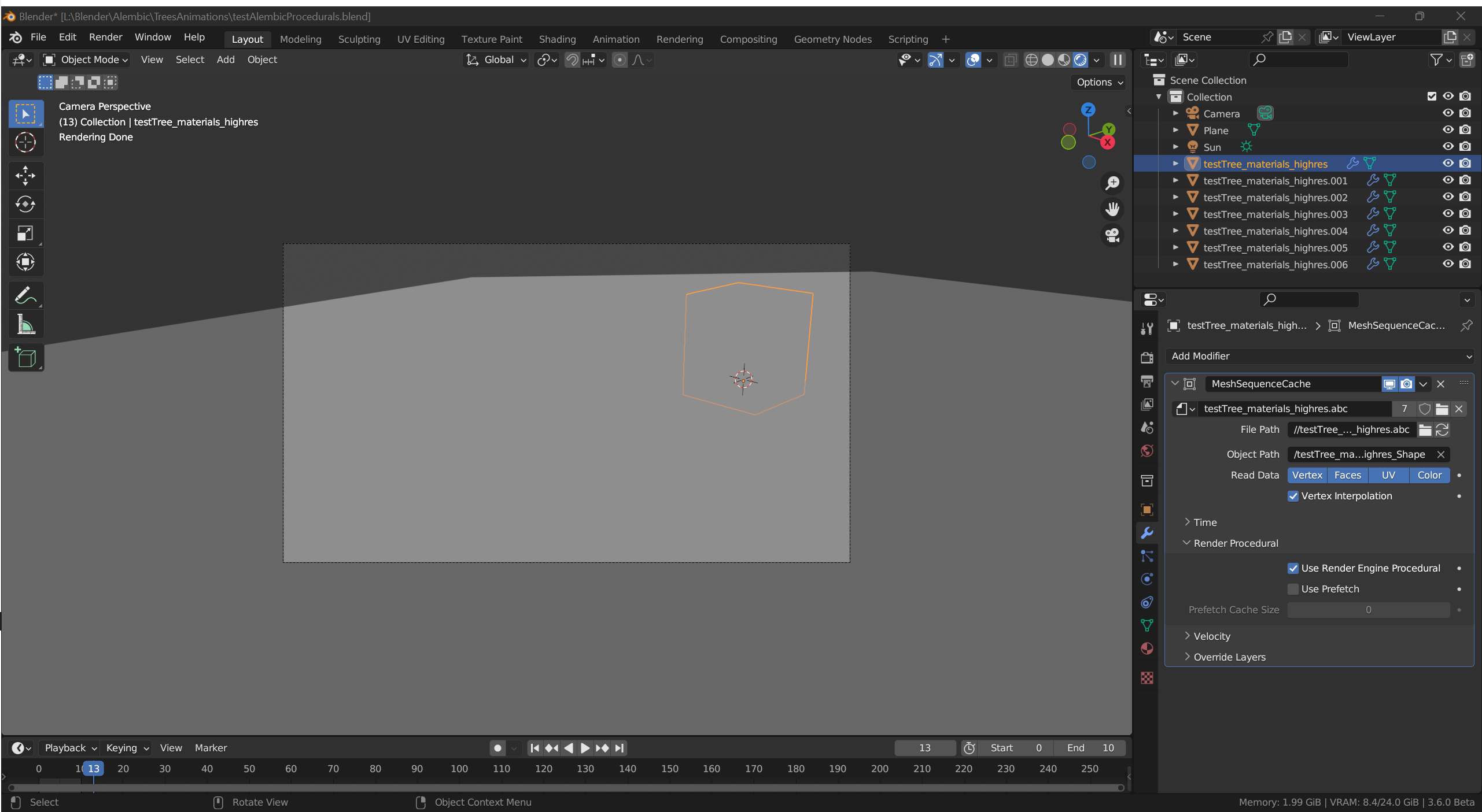 #108068 - Alembic Render Procedural is not working in "Viewport Render ...