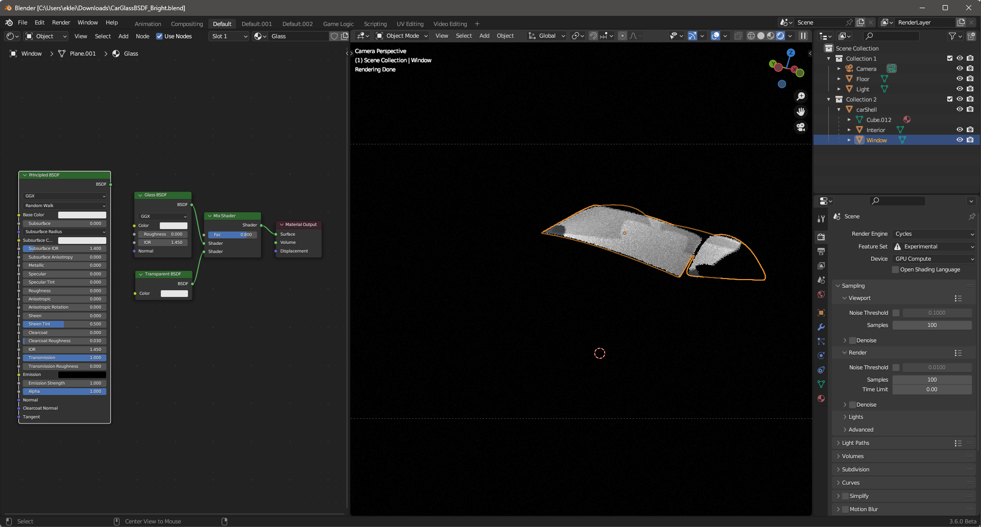 108211 Cycles All Transmission Render Passes wrong over bright image