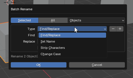 #95944 - Menu Hotkey do not work in Batch Rename Dialogue - blender ...