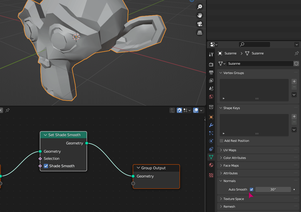 107354 Geometry Nodes Set Shade Smooth node not clear when