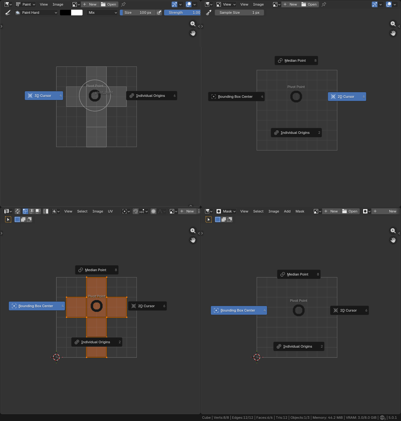 #154078 - Image/UV editor pivot pie menu missing entries - blender ...