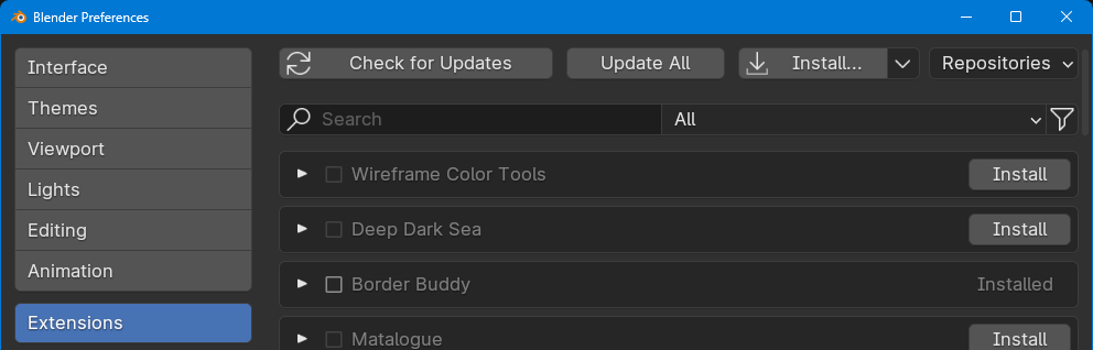 #118733 - Extensions Platform UI - blender - Blender Projects