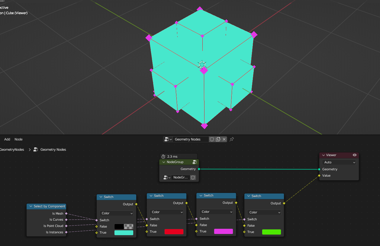 104602 Geometry Nodes Select by Component node blender Blender